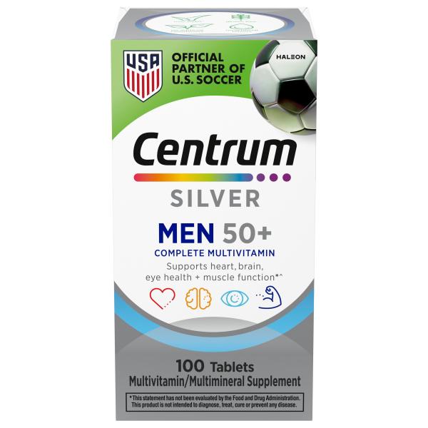 Centrum Silver Men, 50+, Multivitamin, 100 ct GSK305734758501