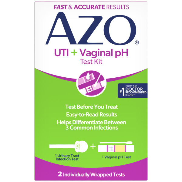 AZO UTI & Vaginal pH Test, 2 ct IYIE76052004