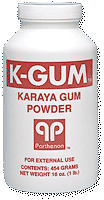 K-Gum Karaya Gum Powder 3 oz. Puff Bottle PAKGUM30