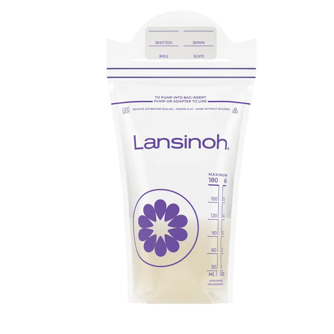 Lansinoh Breastmilk Storage Bags, Flat Pack, 120 ct LAN21477