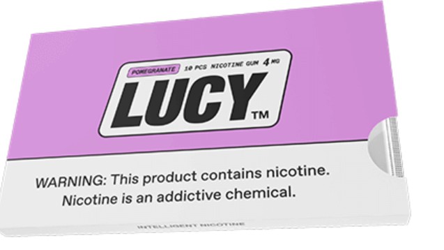 Lucy Gum, Pomegranate, 4 mg, 10 ct - REPLACES LGILG10X4MGPOUS LGILG120X4MGPOUS