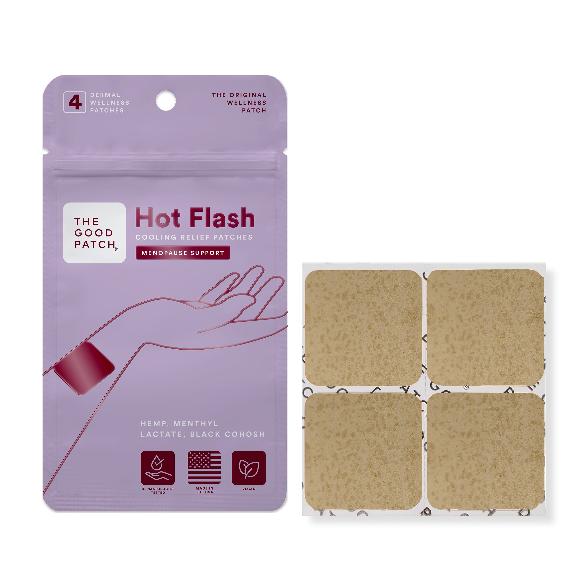 The Good Patch Hot Flash Wellness Patch, 4 ct LMDTGPHPPHFL