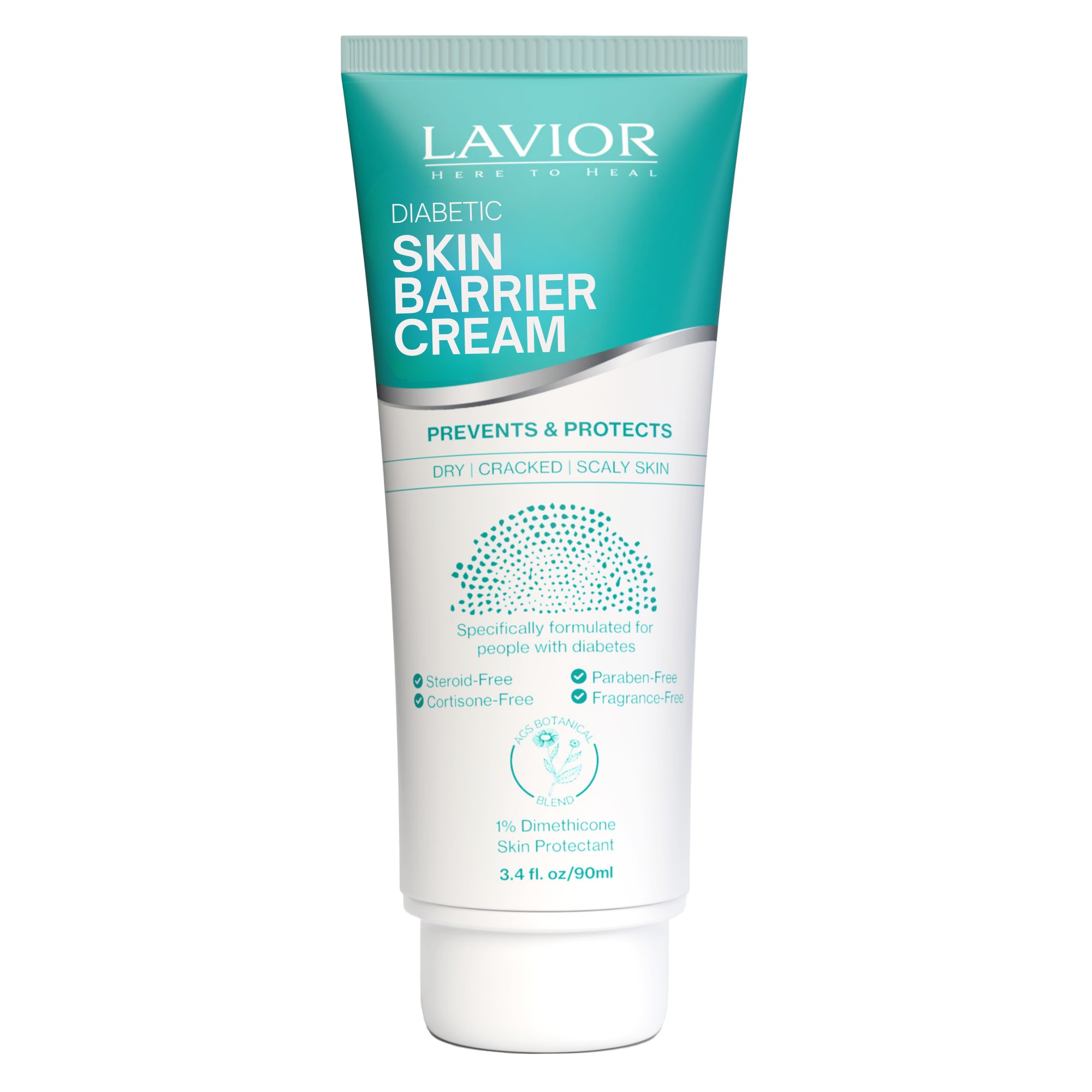 Lavior Diabetic Skin Barrier Cream Tube, 3.4 oz LPIDSB34US1