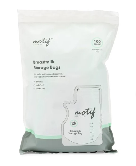 Motif Medical Breast Milk Storage Bags, 100 count MMLAAC000806