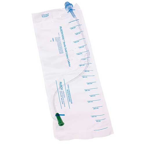 MMG Red Rubber Closed System  Intermittent Catheter 14 Fr MMRONC14