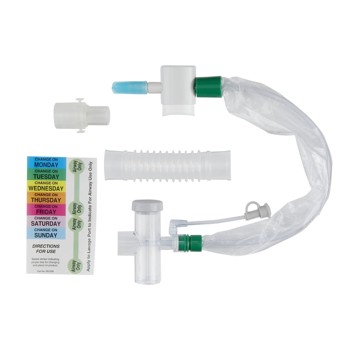Pepper Medical Closed Suction Catheter, Elbow, 8 fr OZCS248