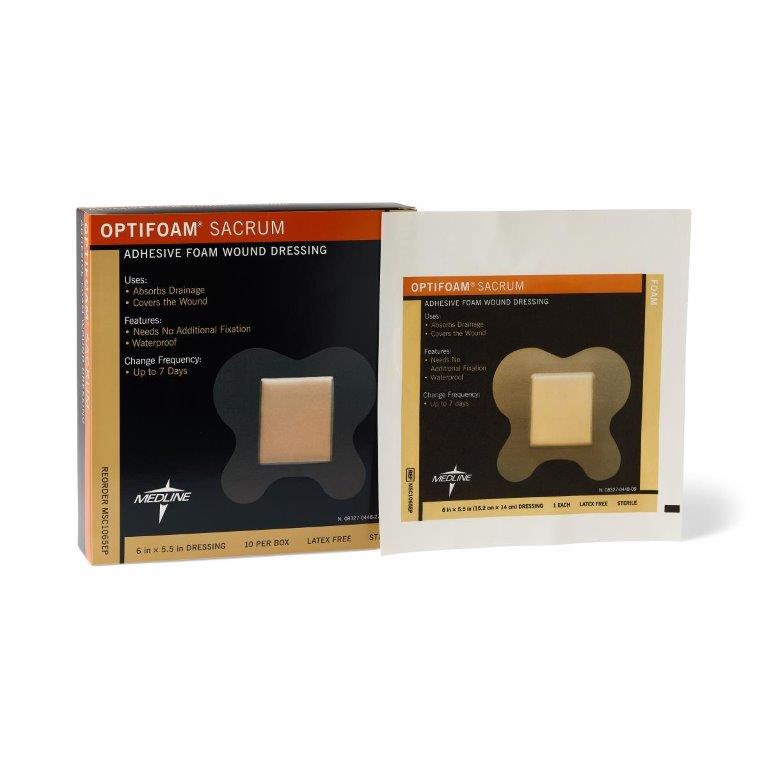Optiform Def Optifoam Sacrum Adhesive Foam Dressings PF00168 | ATCMedical