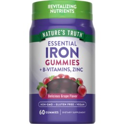 Nature's Truth Iron Gummies, 60 ct PIPNT18201