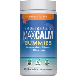 Natural Vitality MaxCalm Magnesium Citrate + Glycinate, 60 Gummies PIPNV4309