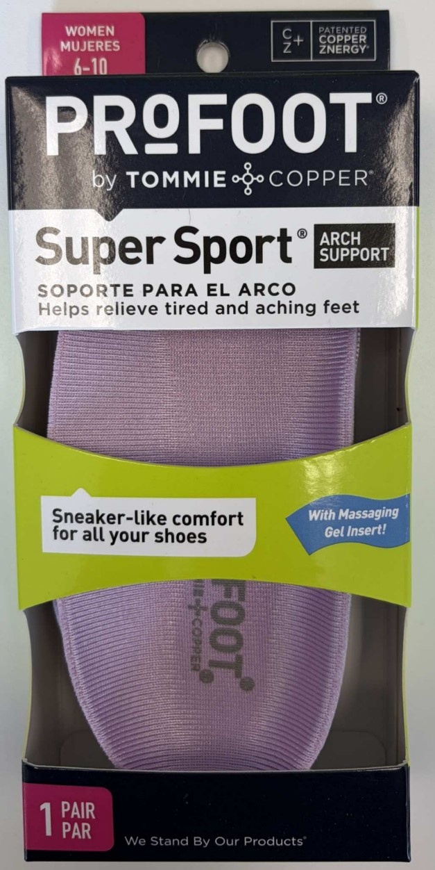 Profoot Care Super Sport Arch Support, Womens, Pair - REPLACES PRF326595 PRF22011