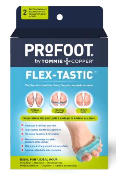 Profoot Care Flex-Tastic Gel Toe Relaxers, Pair - REPLACES PRF22934 PRF41567