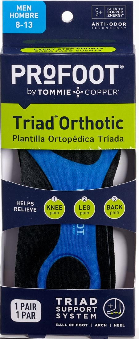 Profoot Triad Orthotic Insoles for Men, Pair - REPLACES PRF11601 PRF53000