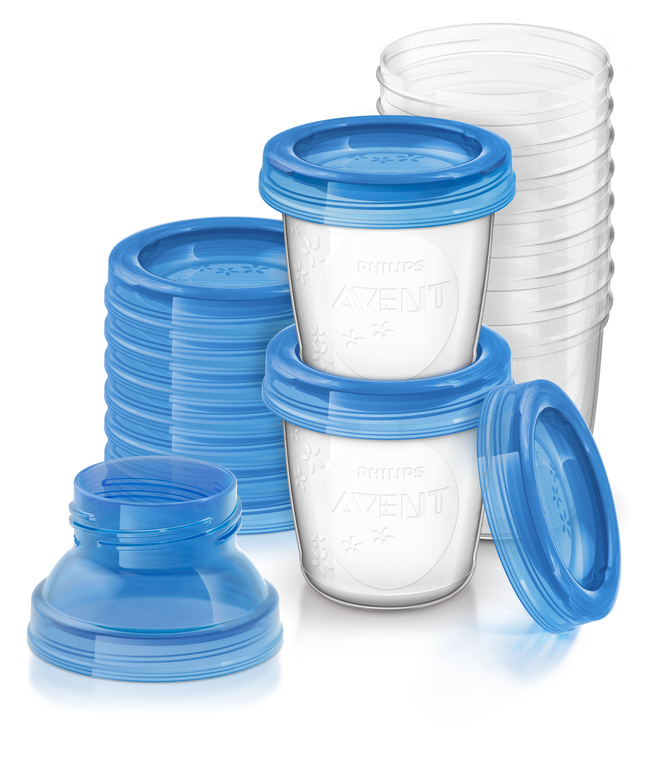 Philips Avent Breast Milk Storage Cups And Lids, 10 6oz Containers RESCF61810