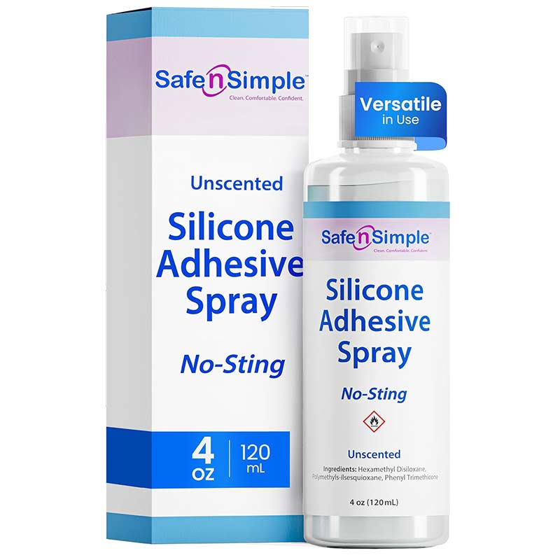 Safe N Simple Ostomy Silicone Adhesive Spray, 4 oz Bottle RRSNS00604
