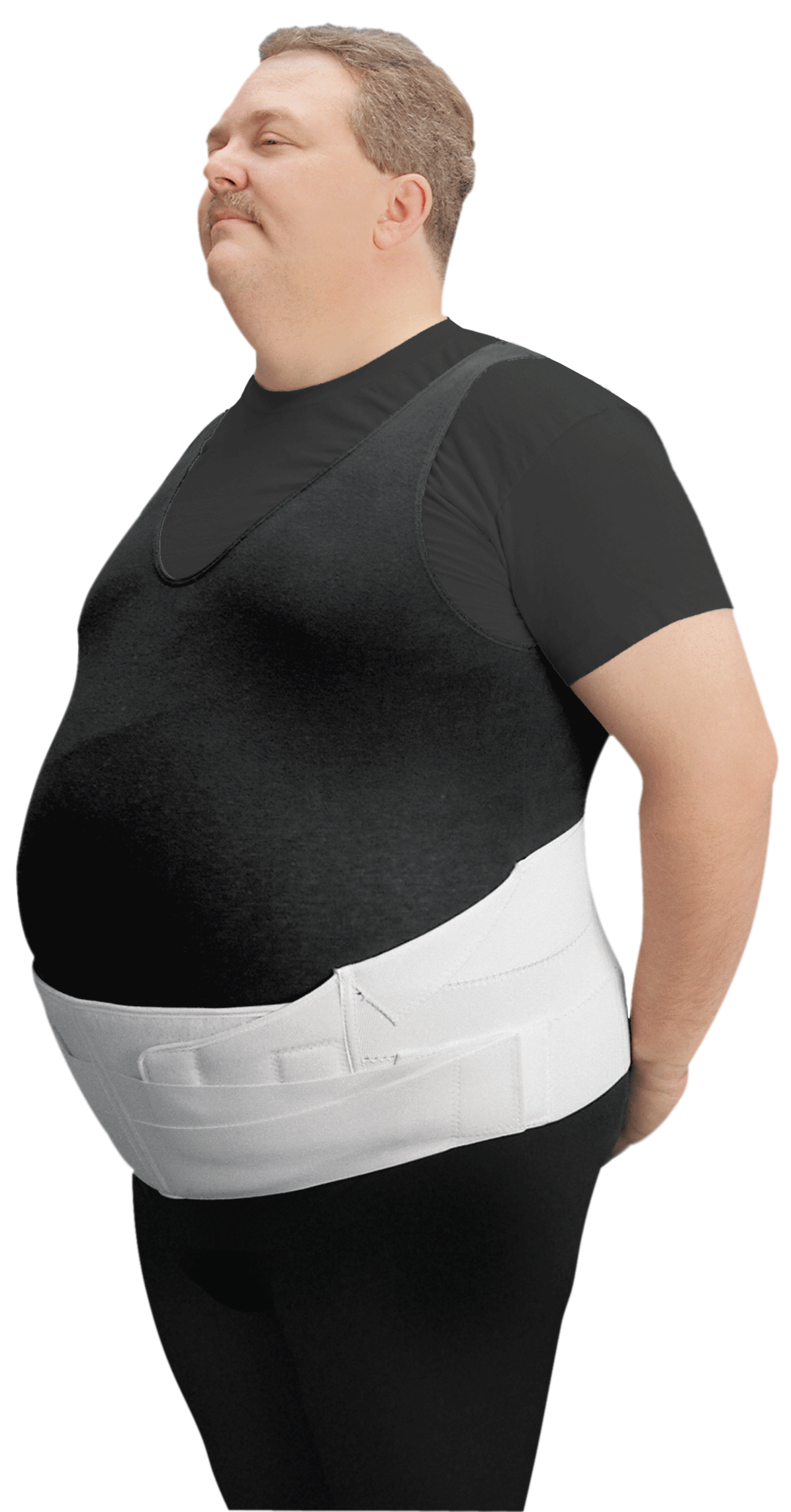 Leader Bariatric Back/Abdominal Support, White, +1 SS4915302