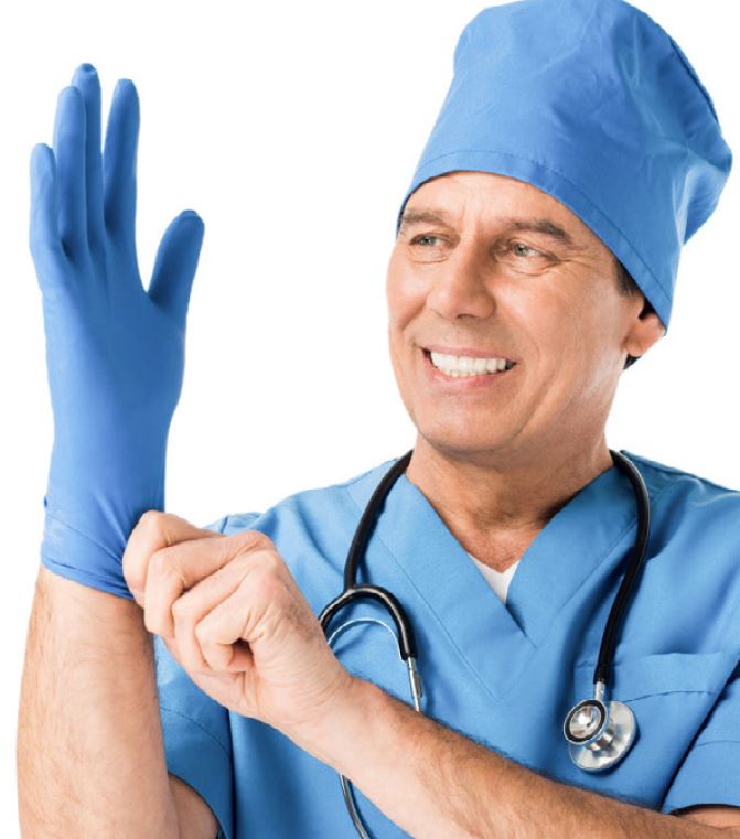 Nitrile Chemo Rated Exam Gloves, Non-Sterile, Powder Free, Medium TDR6NRC12KF