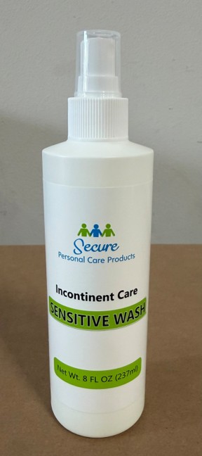 Secure Incontinent Care Sensitive Wash, 8 oz - REPLACES TDRSP1251 TDRSP1249