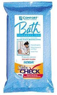 Fragrance-Free Comfort Bath Cleansing Washcloths, 8 ct TO7903