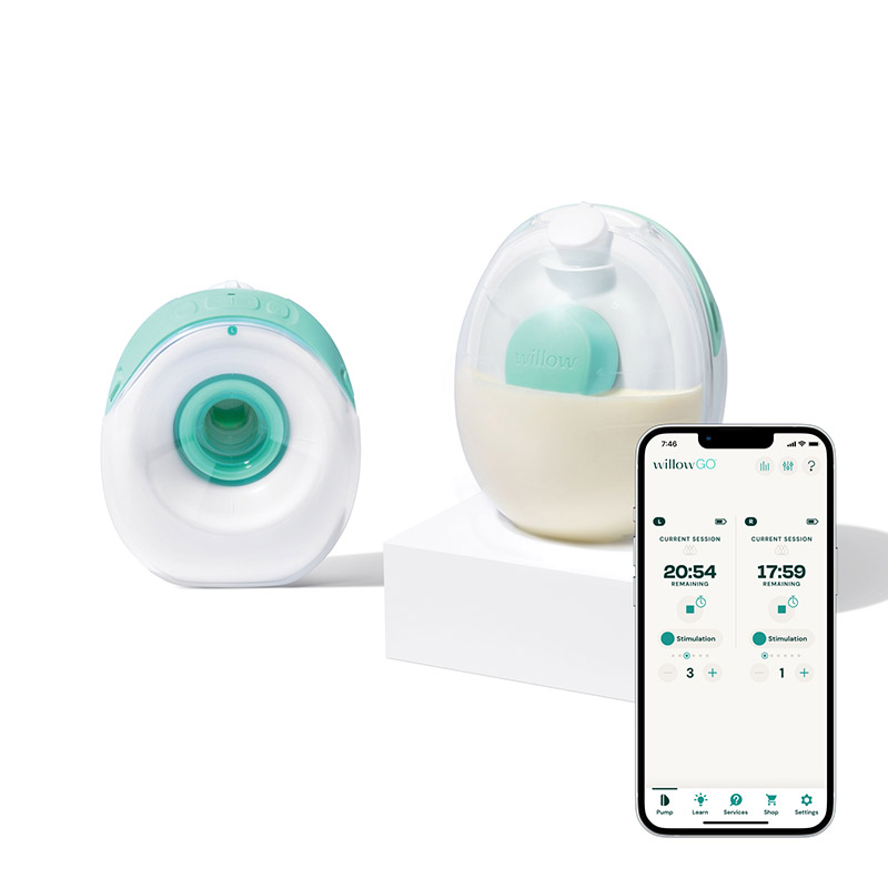 Willow Go Wearable Hands-Free, Cord-Free, Double Electric Breast Pump WWW172487