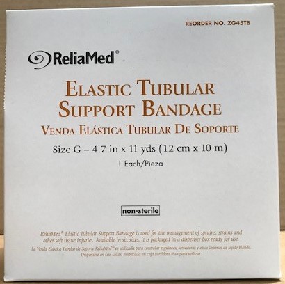 ReliaMed Tubular Elastic Stretch Bandage, Size G, 4-1/2" x 11 yds. (Large Thigh) ZG45TB