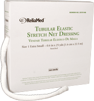 ReliaMed Tubular Elastic Stretch Net Dressing, X-Small 5-3/8" x 25 yds. (Finger, Toe and Wrist) ZG701NB