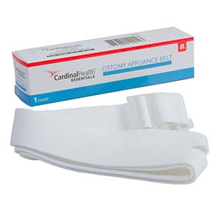 Cardinal Health Essentials Adjustable Ostomy Belt for ConvaTec Pouches with Plastic Buckle, 1" Width ZR9300