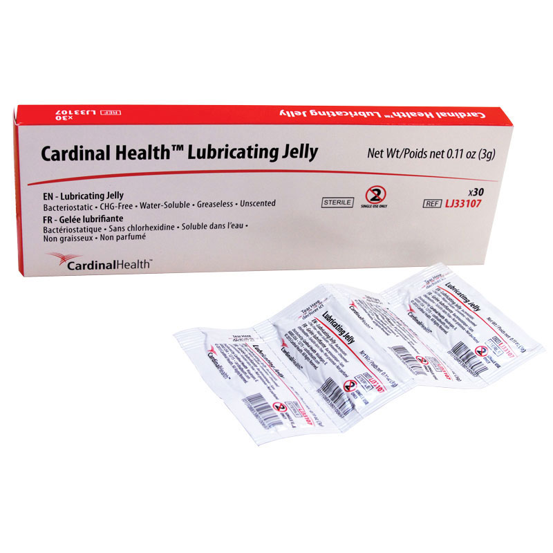 Cardinal Health Lubricating Jelly 3 g Foil Packet ZRLJ33107